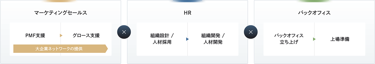 ビジネスディベロップメントの実績の図